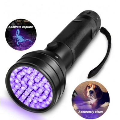 Bright 51 Led UV Torch 395nm Ultraviolet Flashlight Portable UV Fluorescent Agent Detection Torch