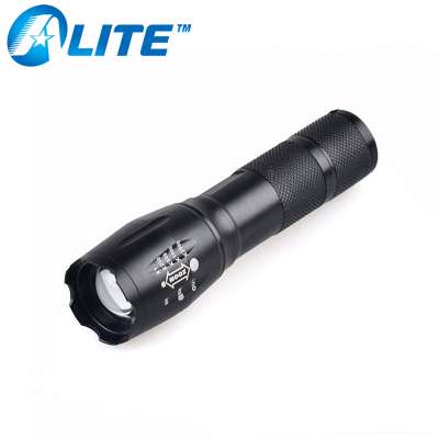 XM-L T6 LED lamp torch zoom portable powerful tactical flashlight