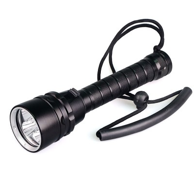 Underwater 100m 5LED 5000 lumens 6000 lumens xml t6 led 18650 diving flashlight