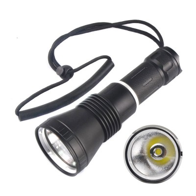 Super Bright Powerful Aluminum 26650 Battery 2000 Lumen XH-P70 LED Diving Flashlight Torch With Silicone Wrist Band